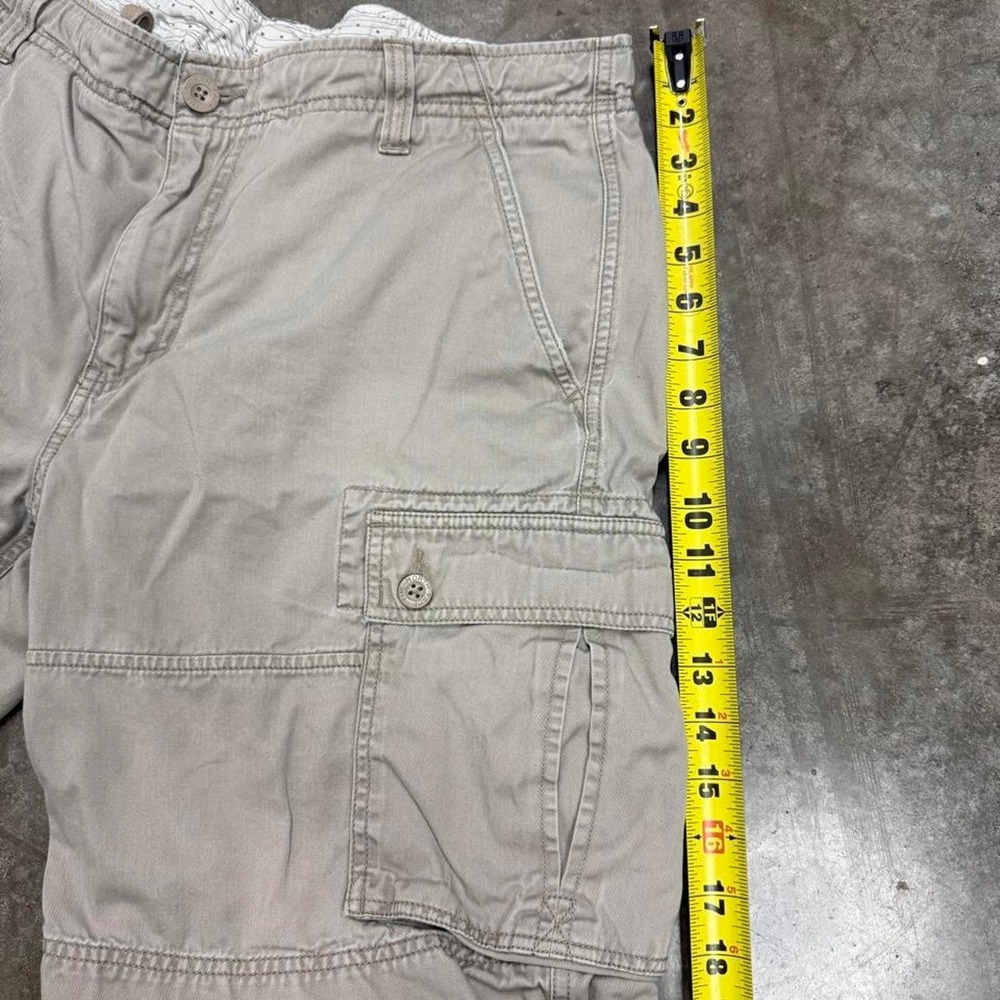 The North Face Vintage Y2K Beige Baggy Skater Cargo Shorts Mens 36 Khaki Hiking - Picture 6 of 8